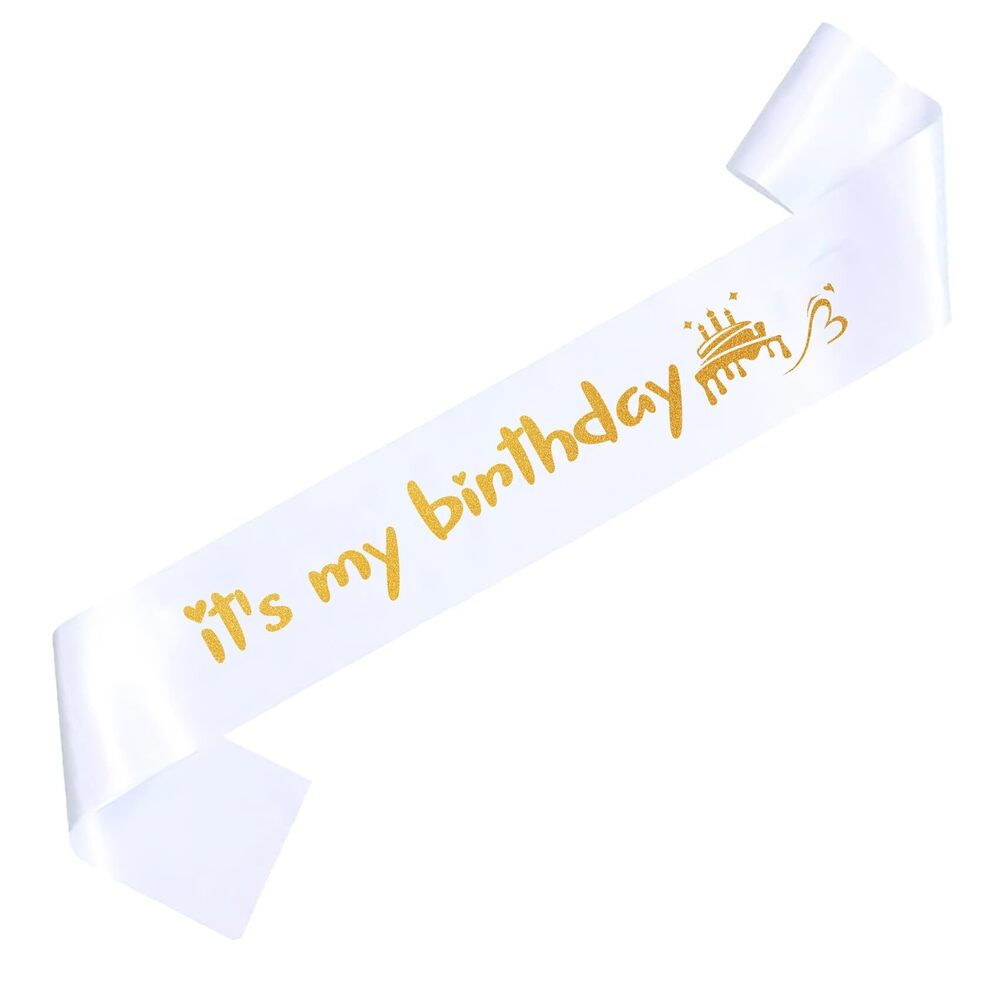 6628 Its My Birthday Sash- Girl Decorations